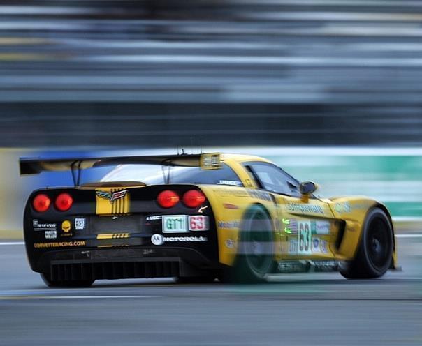 Joule-Beleuchtungssystem in einer Corvette von Pratt & Miller beim Rennen in Le Mans. Foto: Auto-Reporter/Osram